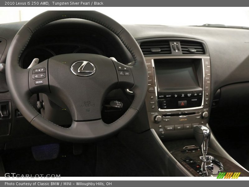 Tungsten Silver Pearl / Black 2010 Lexus IS 250 AWD