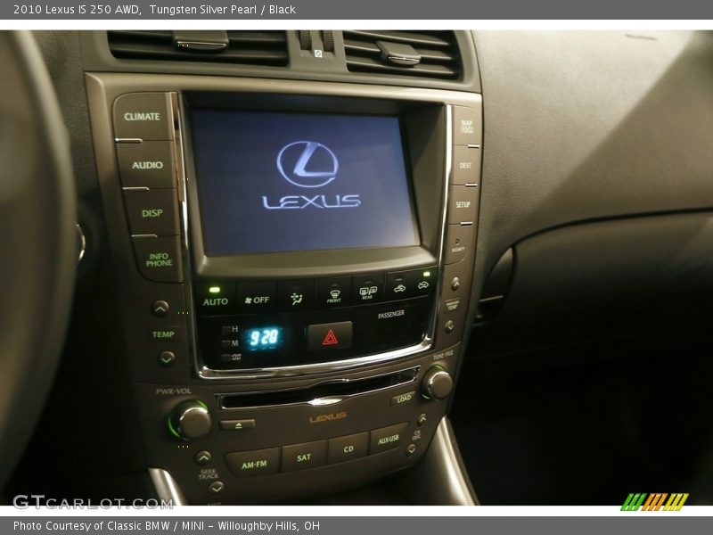 Tungsten Silver Pearl / Black 2010 Lexus IS 250 AWD