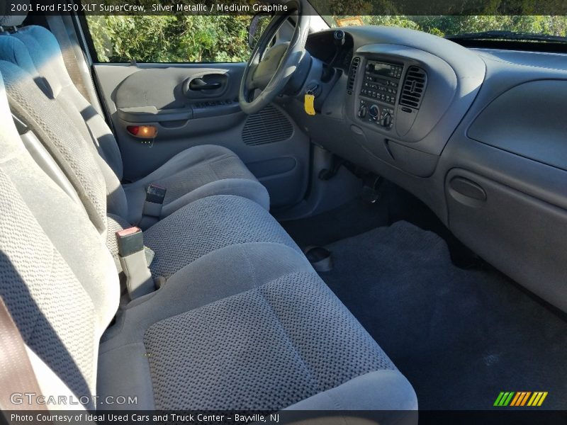 Silver Metallic / Medium Graphite 2001 Ford F150 XLT SuperCrew