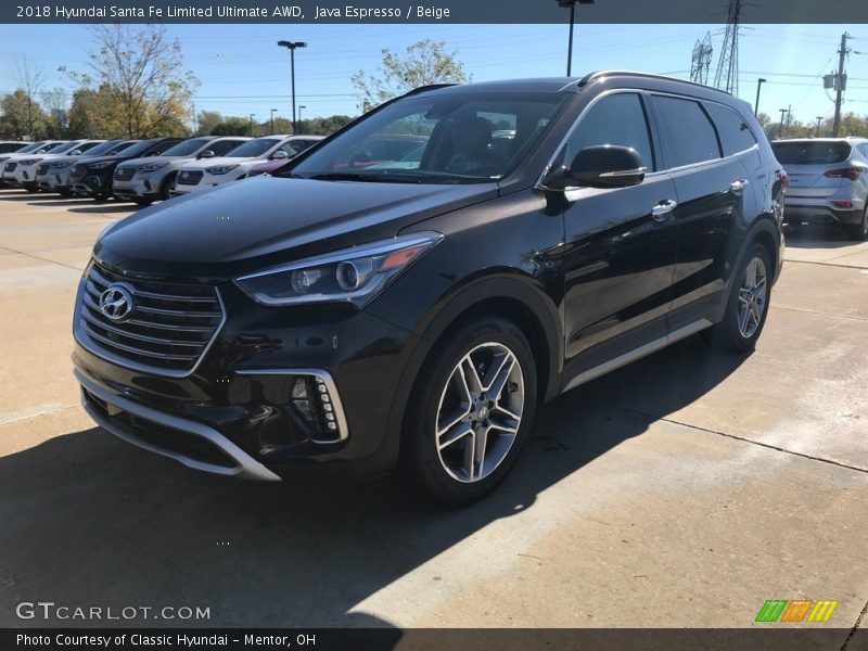 Java Espresso / Beige 2018 Hyundai Santa Fe Limited Ultimate AWD