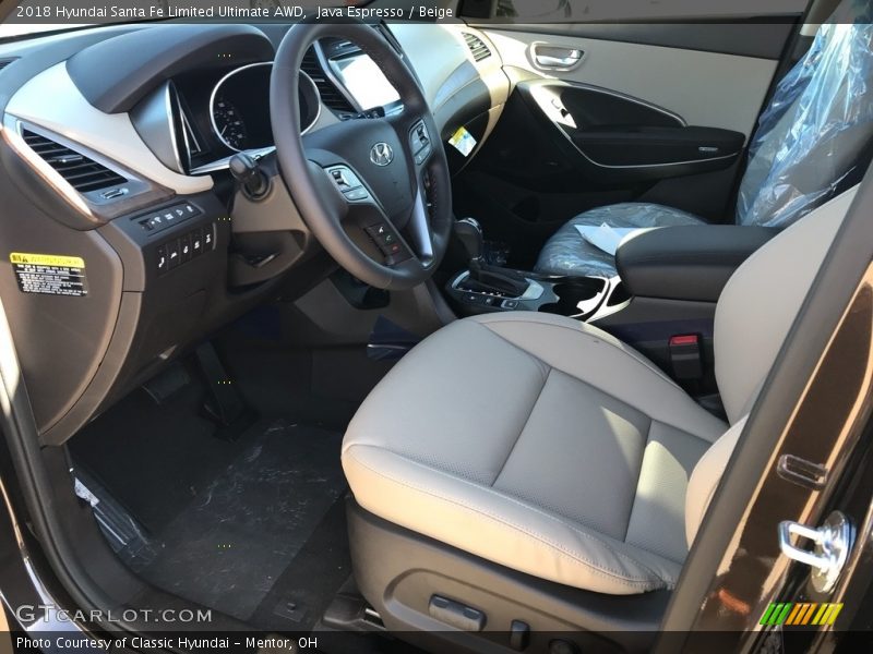 Java Espresso / Beige 2018 Hyundai Santa Fe Limited Ultimate AWD