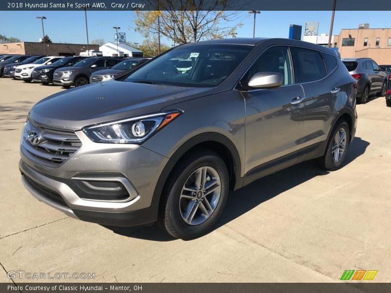Gray / Gray 2018 Hyundai Santa Fe Sport AWD