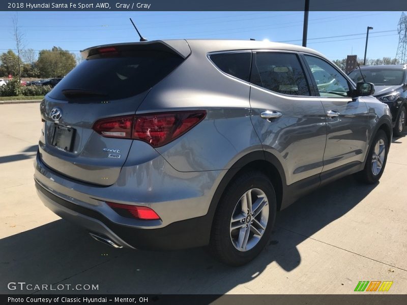Gray / Gray 2018 Hyundai Santa Fe Sport AWD