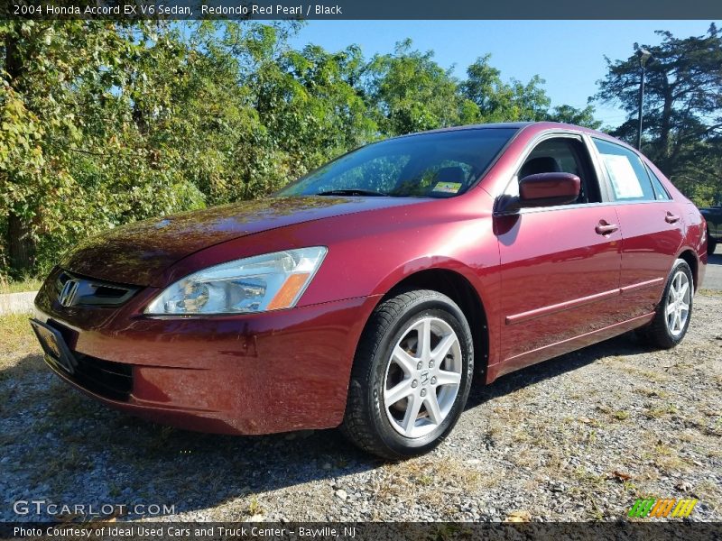 Redondo Red Pearl / Black 2004 Honda Accord EX V6 Sedan