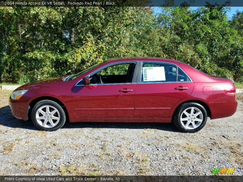 Redondo Red Pearl / Black 2004 Honda Accord EX V6 Sedan