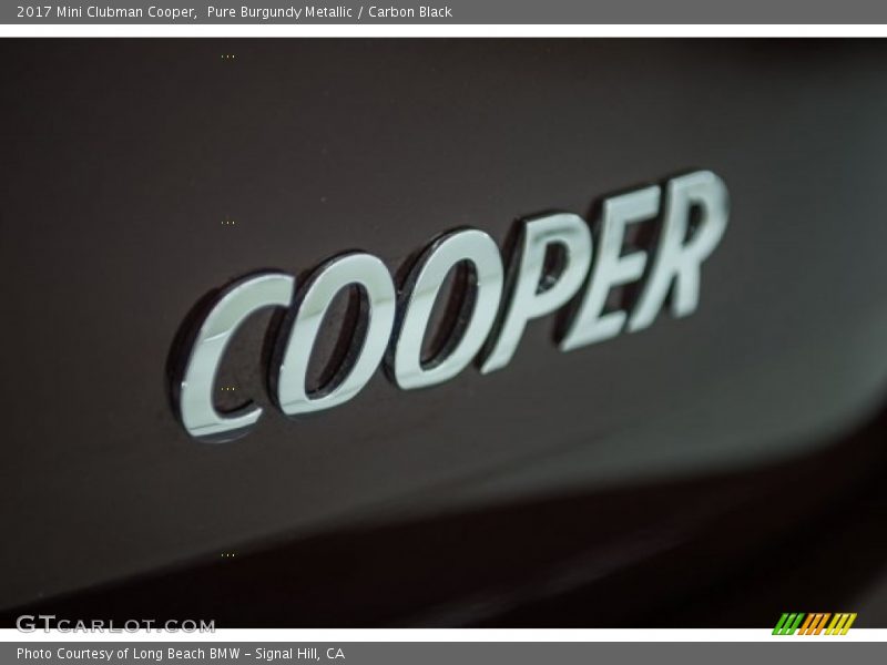 Pure Burgundy Metallic / Carbon Black 2017 Mini Clubman Cooper