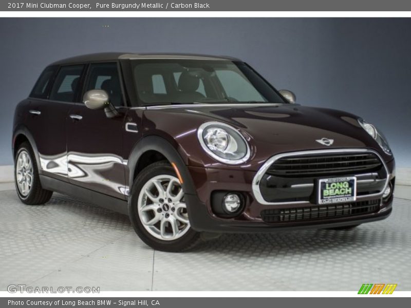 Pure Burgundy Metallic / Carbon Black 2017 Mini Clubman Cooper