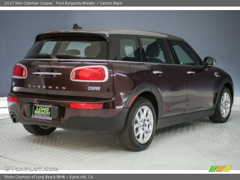Pure Burgundy Metallic / Carbon Black 2017 Mini Clubman Cooper