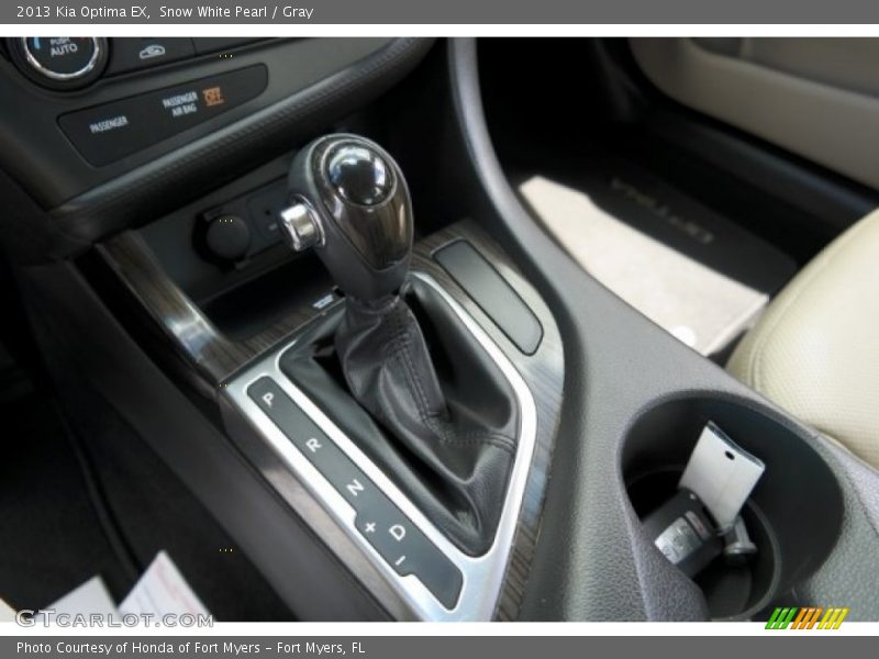Snow White Pearl / Gray 2013 Kia Optima EX