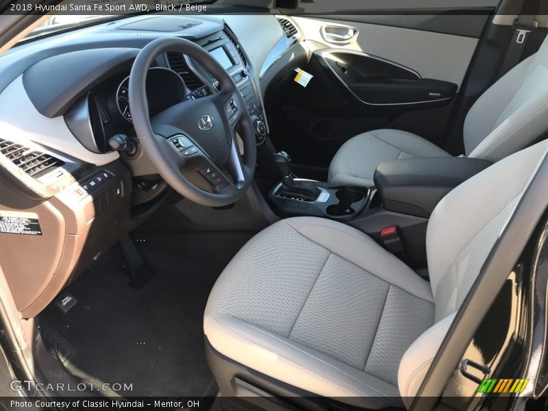 Black / Beige 2018 Hyundai Santa Fe Sport AWD