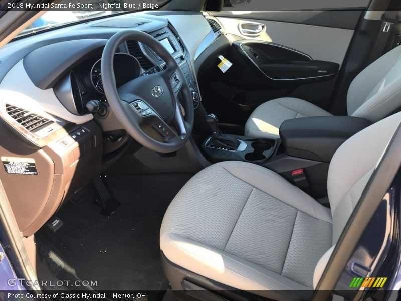 Nightfall Blue / Beige 2018 Hyundai Santa Fe Sport