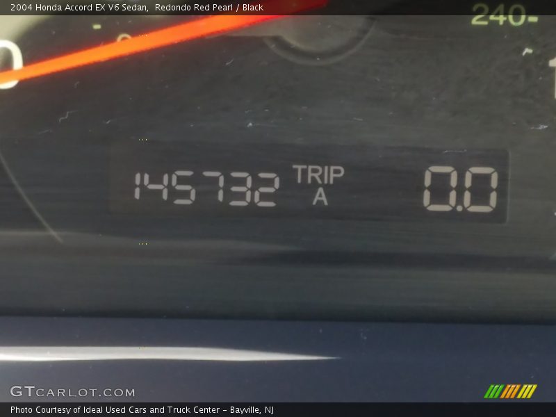 Redondo Red Pearl / Black 2004 Honda Accord EX V6 Sedan