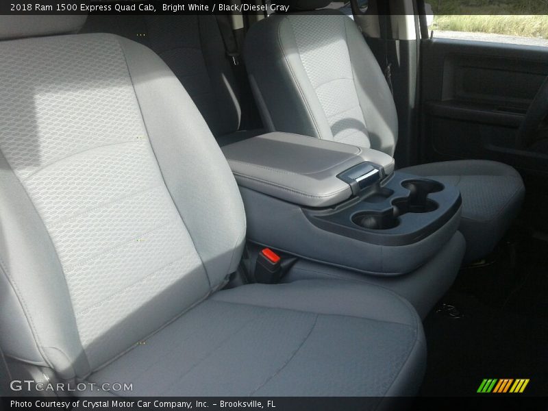 Bright White / Black/Diesel Gray 2018 Ram 1500 Express Quad Cab