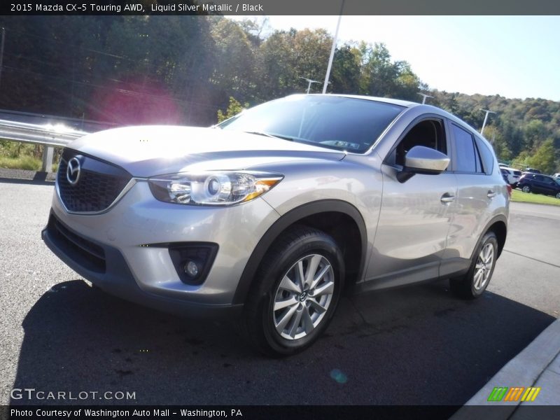 Liquid Silver Metallic / Black 2015 Mazda CX-5 Touring AWD