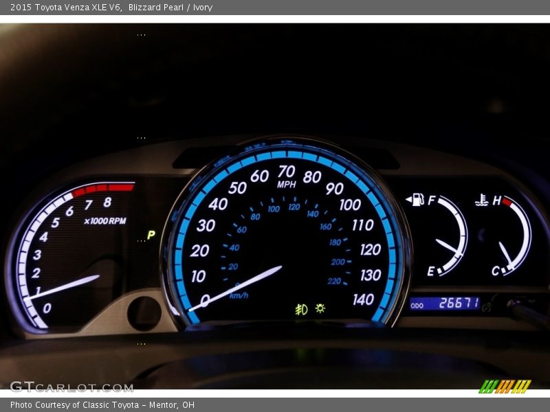 Blizzard Pearl / Ivory 2015 Toyota Venza XLE V6