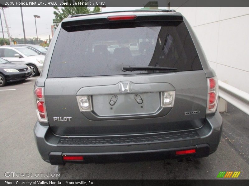 Steel Blue Metallic / Gray 2008 Honda Pilot EX-L 4WD