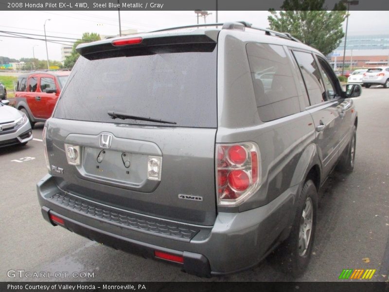 Steel Blue Metallic / Gray 2008 Honda Pilot EX-L 4WD