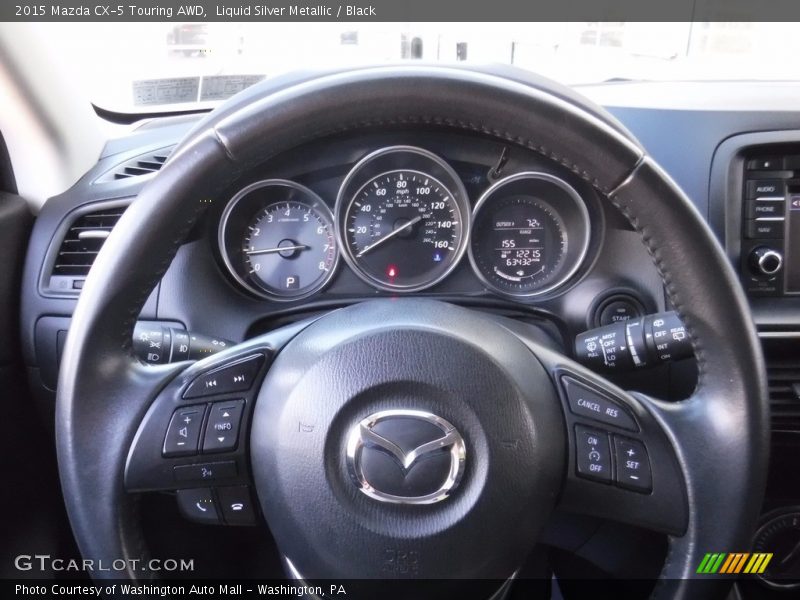 Liquid Silver Metallic / Black 2015 Mazda CX-5 Touring AWD