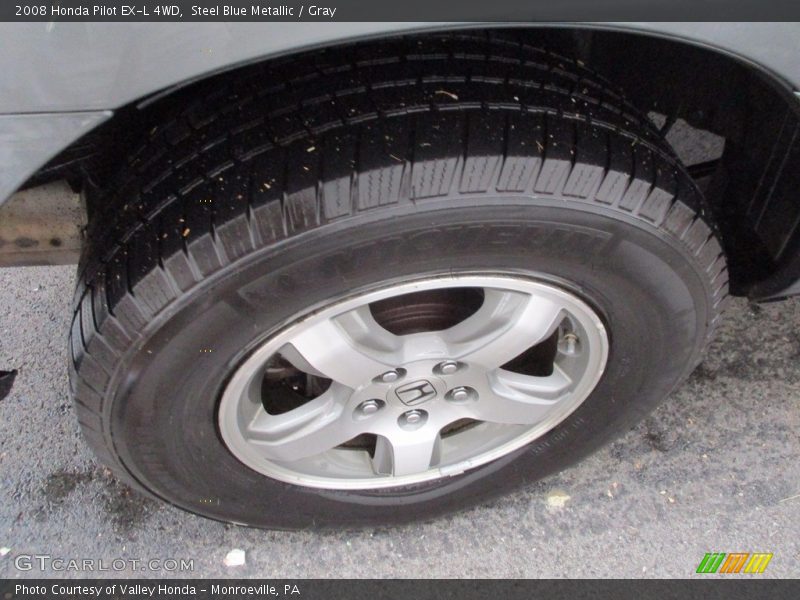 Steel Blue Metallic / Gray 2008 Honda Pilot EX-L 4WD