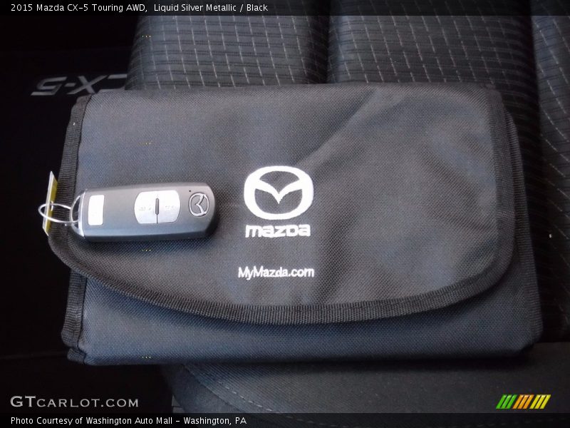 Liquid Silver Metallic / Black 2015 Mazda CX-5 Touring AWD