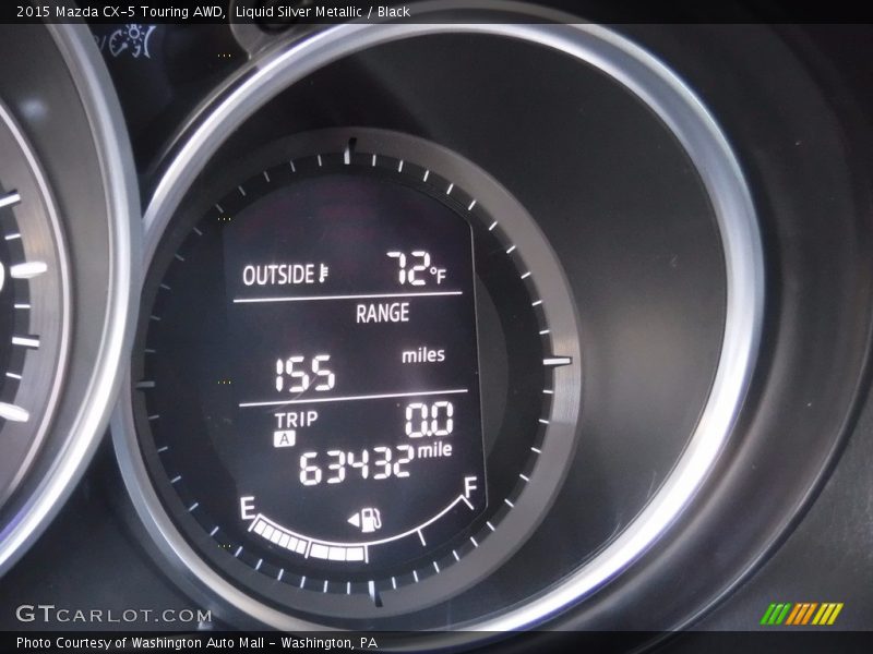 Liquid Silver Metallic / Black 2015 Mazda CX-5 Touring AWD