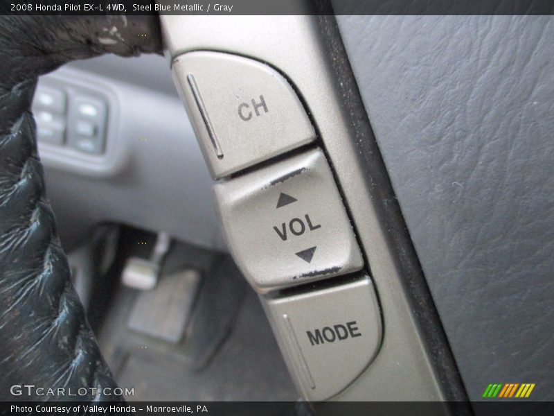 Steel Blue Metallic / Gray 2008 Honda Pilot EX-L 4WD