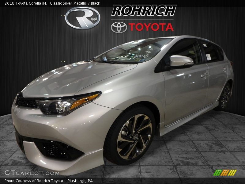 Classic Silver Metallic / Black 2018 Toyota Corolla iM