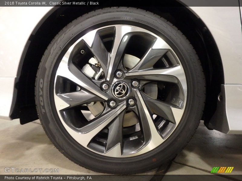 Classic Silver Metallic / Black 2018 Toyota Corolla iM