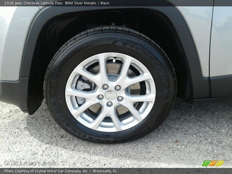 Billet Silver Metallic / Black 2018 Jeep Cherokee Latitude Plus