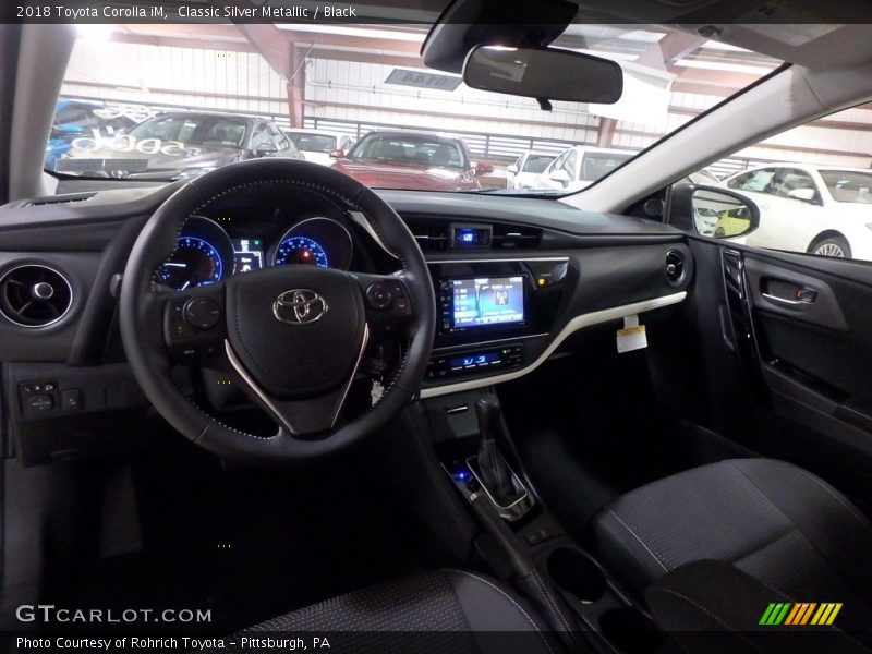Classic Silver Metallic / Black 2018 Toyota Corolla iM