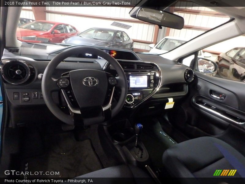 Dashboard of 2018 Prius c Two