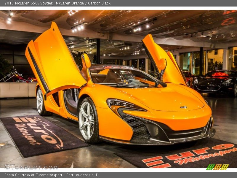 McLaren Orange / Carbon Black 2015 McLaren 650S Spyder