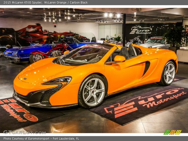 McLaren Orange / Carbon Black 2015 McLaren 650S Spyder