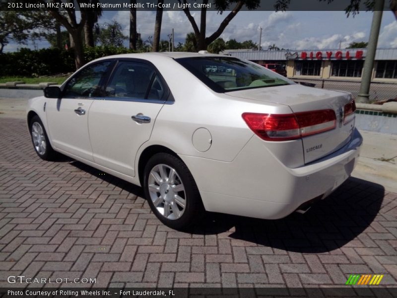 White Platinum Metallic Tri-Coat / Light Camel 2012 Lincoln MKZ FWD