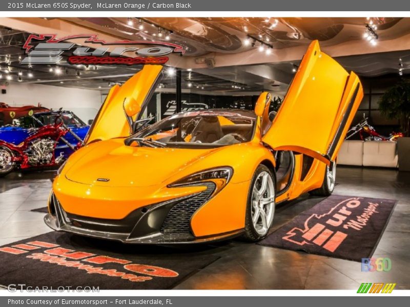 McLaren Orange / Carbon Black 2015 McLaren 650S Spyder