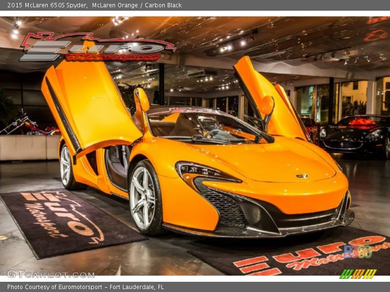 McLaren Orange / Carbon Black 2015 McLaren 650S Spyder