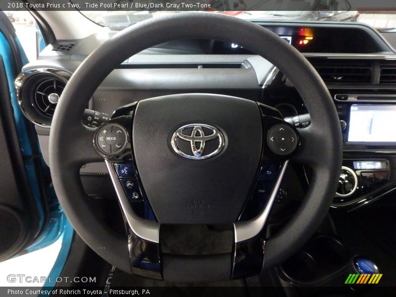  2018 Prius c Two Steering Wheel