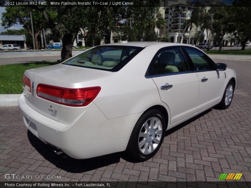White Platinum Metallic Tri-Coat / Light Camel 2012 Lincoln MKZ FWD