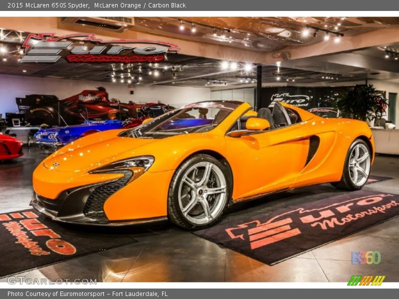 McLaren Orange / Carbon Black 2015 McLaren 650S Spyder