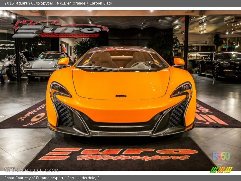 McLaren Orange / Carbon Black 2015 McLaren 650S Spyder