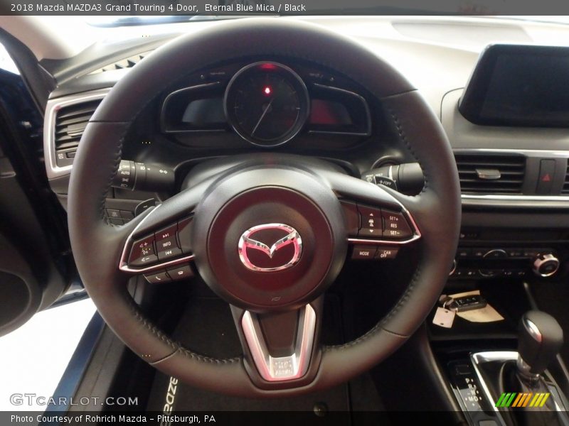 Eternal Blue Mica / Black 2018 Mazda MAZDA3 Grand Touring 4 Door