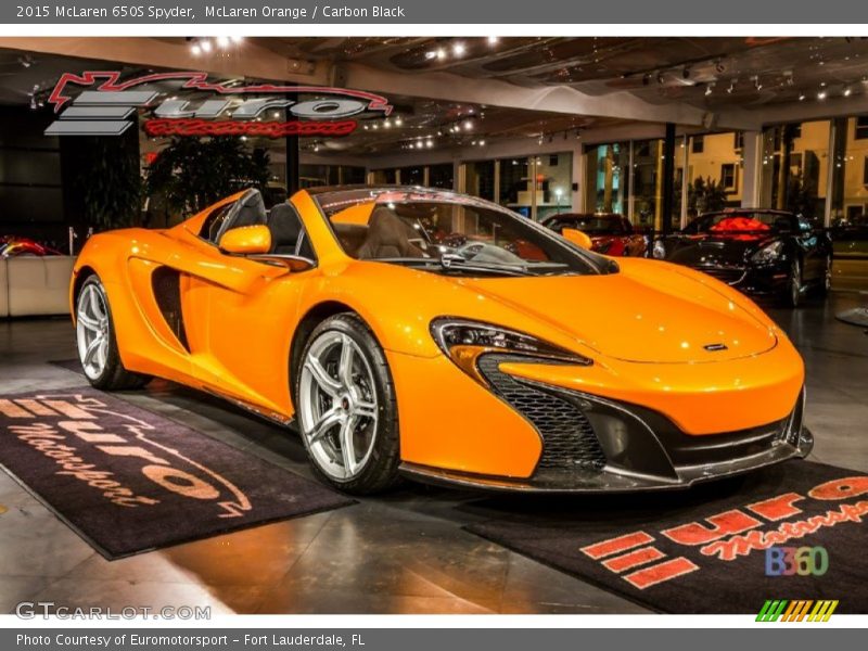 McLaren Orange / Carbon Black 2015 McLaren 650S Spyder