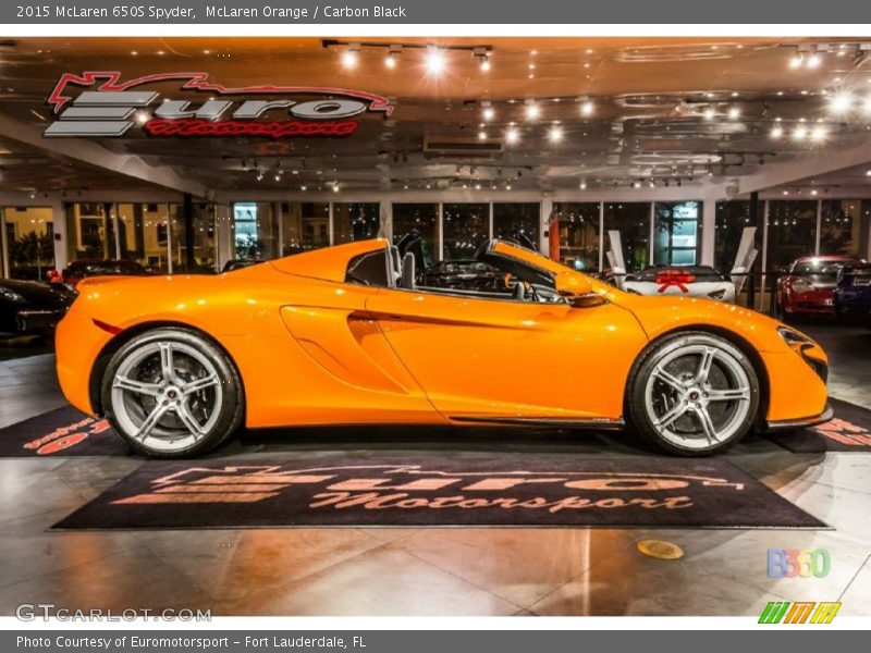 McLaren Orange / Carbon Black 2015 McLaren 650S Spyder