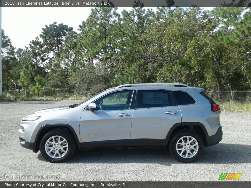 Billet Silver Metallic / Black 2018 Jeep Cherokee Latitude