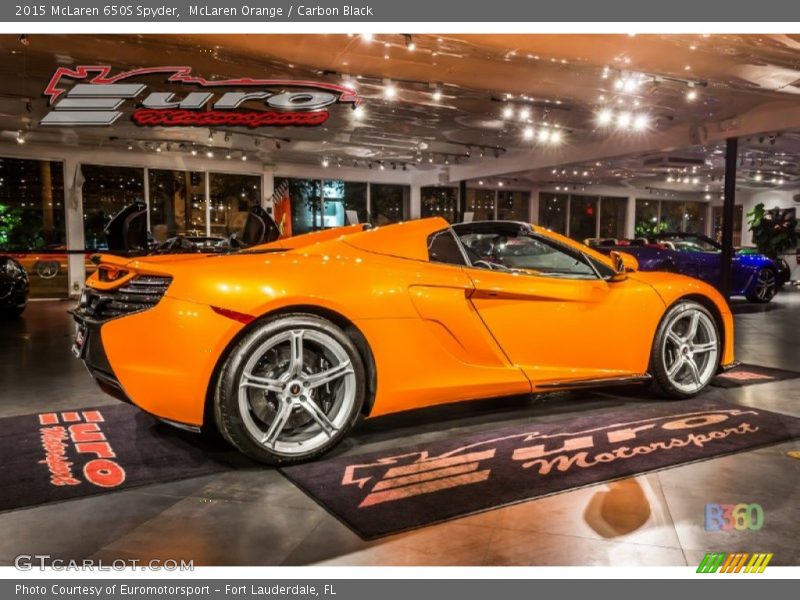 McLaren Orange / Carbon Black 2015 McLaren 650S Spyder