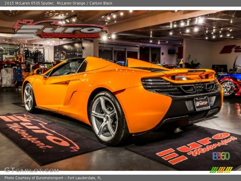 McLaren Orange / Carbon Black 2015 McLaren 650S Spyder