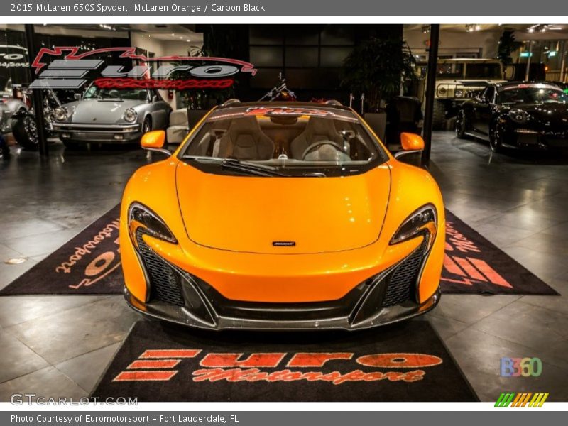 McLaren Orange / Carbon Black 2015 McLaren 650S Spyder