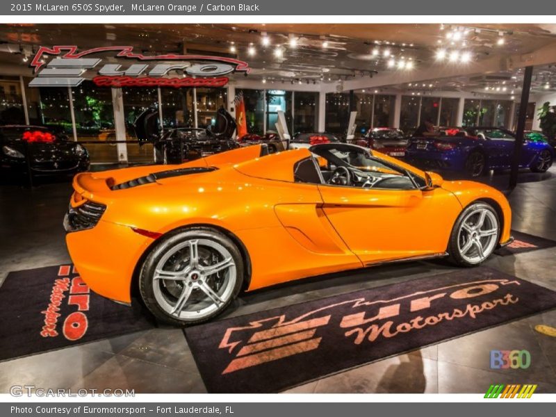 McLaren Orange / Carbon Black 2015 McLaren 650S Spyder