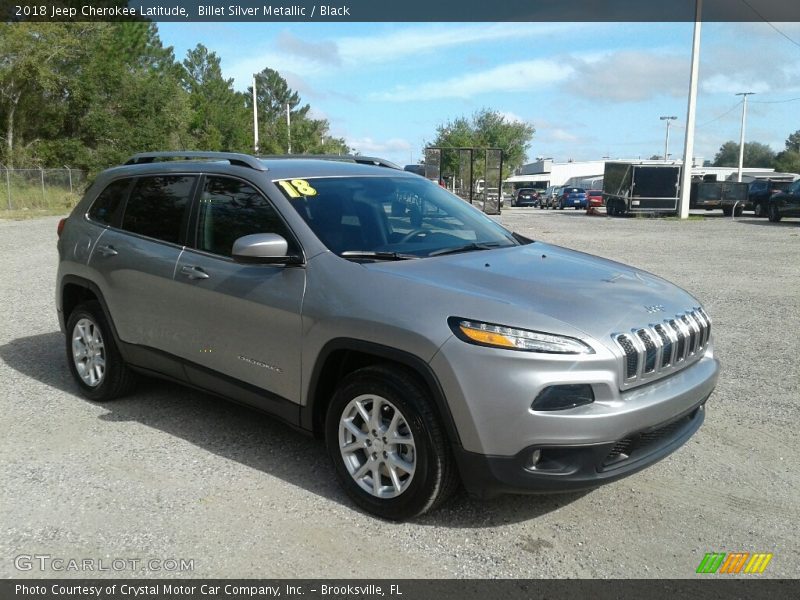 Billet Silver Metallic / Black 2018 Jeep Cherokee Latitude