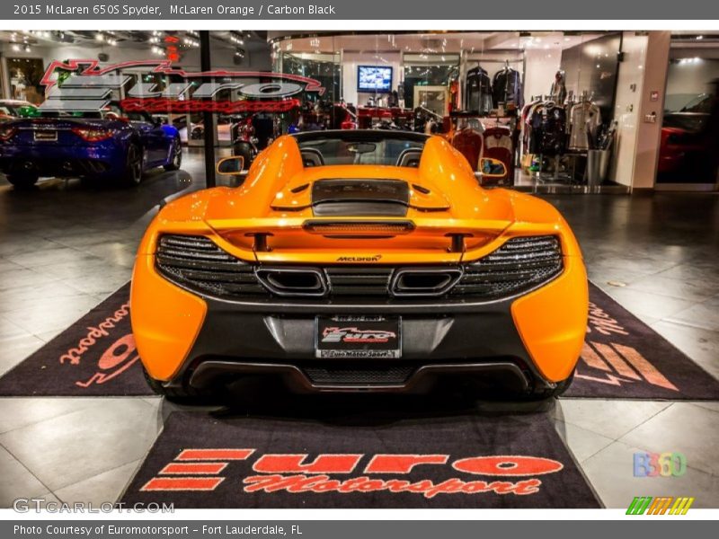 McLaren Orange / Carbon Black 2015 McLaren 650S Spyder
